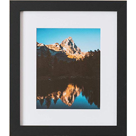 Art To Frames 3926 Wood Frame for 24x36 Photograph, 1.25" Thick and 0.375" Deep, Regular Plexi Glass, Satin Black