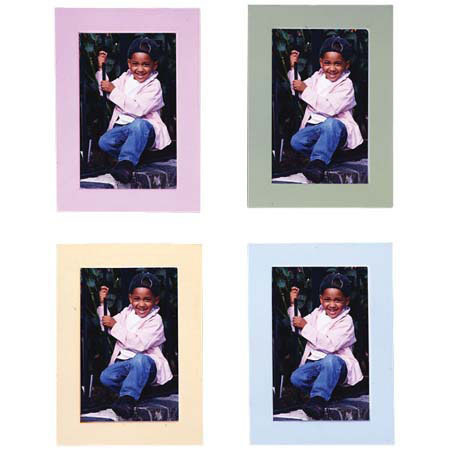 MCS Random Pastel Colord Wood Mini Pic Frame f/4x6 Pht
