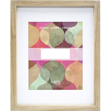 MCS 16x20" Art Shadow Box Series Wood Picture Frame for 11x14" Photograph, Natural