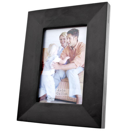 MCS 71137 Casual Woods Series Wood Picture Frame for 4x6" Photograph -Espresso