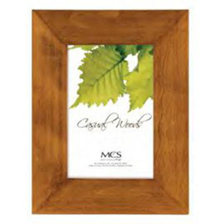MCS 71141 Casual Woods Series Wood Picture Frame for 5x7" Photograph -Chestnut