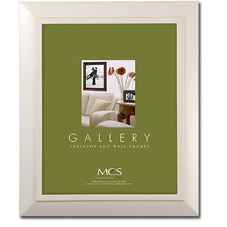MCS 71323 Nantucket Details Series Wood Frame for 8x10" Photograph -White Sanded