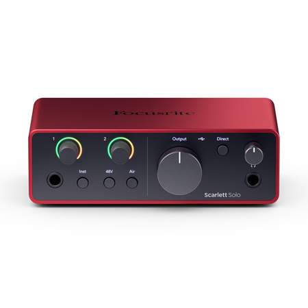 Focusrite Scarlett Solo Studio 4th Gen USB Interface w/SW,Bundle w
