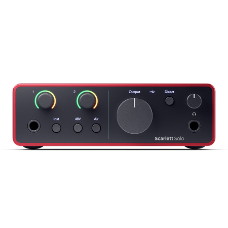 Focusrite Scarlett Solo 4th Gen USB Interface with Software Suite