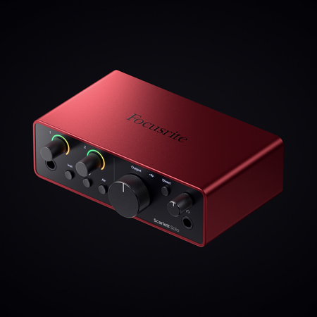 Focusrite Scarlett Solo 4th Gen USB Interface w/SW, w/6' XLR Cable