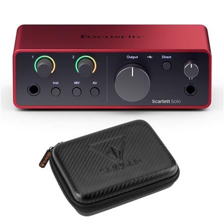 Focusrite Scarlett Solo 4th Gen USB Interface with Software Suite