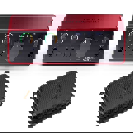 Focusrite Scarlett Solo 4th Gen USB Interface with Software Suite, Hard Travel Case