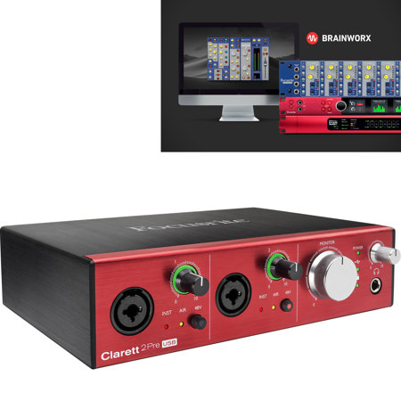 Focusrite Clarett 2Pre USB 10-In/4-Out Audio Interface