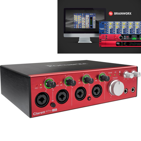 Focusrite Clarett 4Pre USB 18x6 USB Audio Interface