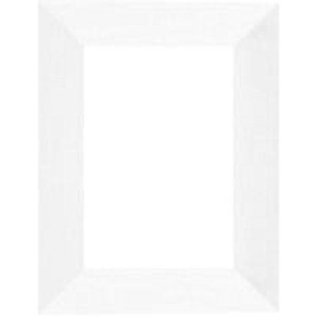 Dennis Daniels Angled Gallery Wood Molding Frame for a 11" x 14" Photograph, Color: White Wash.