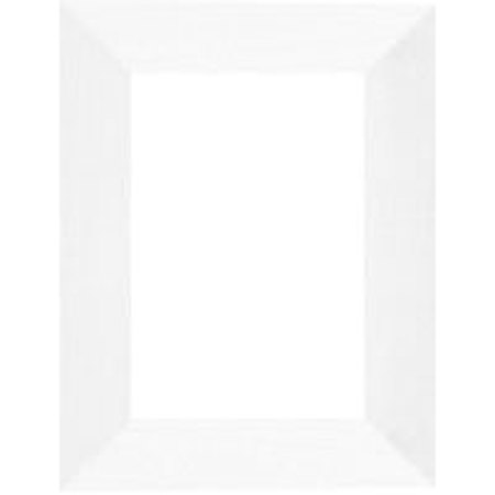 Dennis Daniels Angled Gallery Wood Molding Frame for a 3.5" x 10" Panorama Photograph, Color: White Wash.
