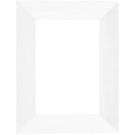 Dennis Daniels Angled Gallery Wood Molding Frame for a 3.5" x 5" Photograph, Color: White Wash.