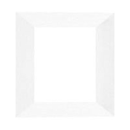 Dennis Daniels Angled Gallery Wood Molding Frame for a 5" x 5" Photograph, Color: White Wash.