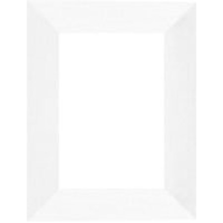 Dennis Daniels Angled Gallery Wood Molding Frame for a 5" x 7" Photograph, Color: White Wash.