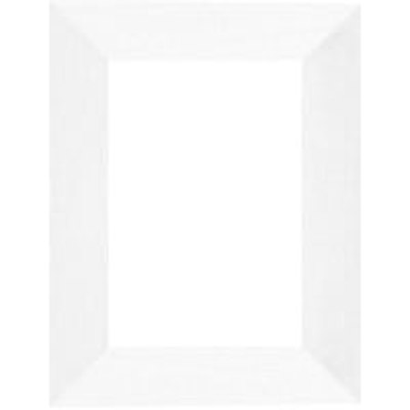 Dennis Daniels Angled Gallery Wood Molding Frame for a 8.5" x 11" Certificate or Photograph, Color: White Wash.
