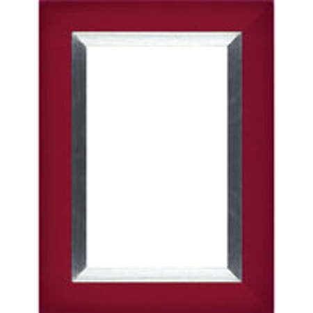 Dennis Daniels Aluminum Inlay Gallery Wood Molding Frame for a 11" x 14" Photograph, Color: Carmine Red.