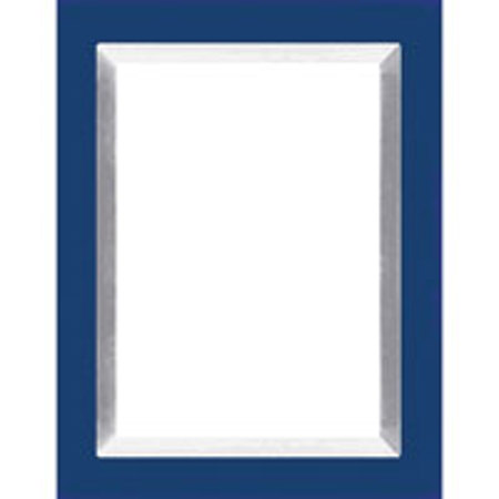 Dennis Daniels Aluminum Inlay Gallery Wood Molding Frame for a 3.5" x 5" Photograph, Color: Indigo Blue.