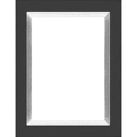 Dennis Daniels Aluminum Inlay Gallery Wood Molding Frame for a 3.5" x 5" Photograph, Color: Ebony Black.