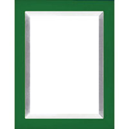 Dennis Daniels Aluminum Inlay Gallery Wood Molding Frame for a 3.5" x 5" Photograph, Color: Verdant Green.