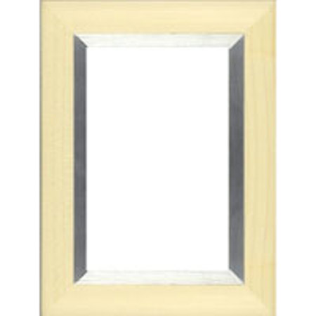 Dennis Daniels Aluminum Inlay Gallery Wood Molding Frame for a 3.5" x 5" Photograph, Color: Natural.