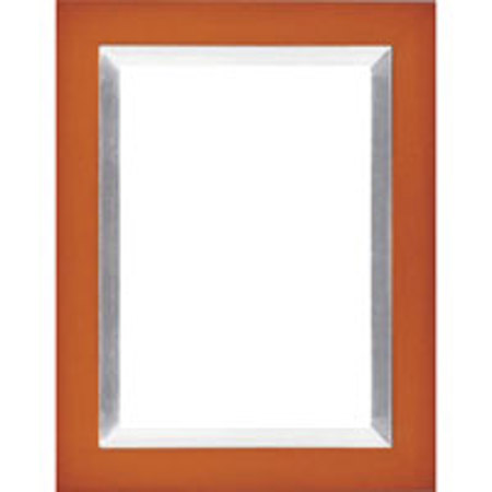 Dennis Daniels Aluminum Inlay Gallery Wood Molding Frame for a 3.5" x 5" Photograph, Color: Sienna.
