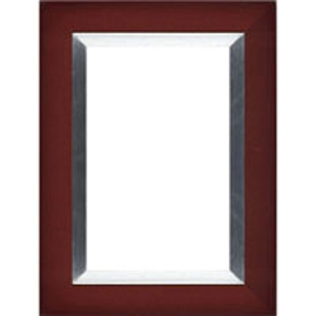 Dennis Daniels Aluminum Inlay Gallery Wood Molding Frame for a 3.5" x 5" Photograph, Color: Dark Walnut.