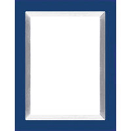 Dennis Daniels Aluminum Inlay Gallery Wood Molding Frame for a 4" x 6" Photograph, Color: Indigo Blue.
