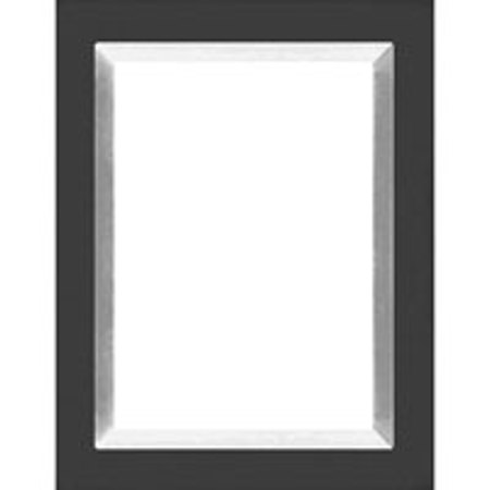 Dennis Daniels Aluminum Inlay Gallery Wood Molding Frame for a 4" x 6" Photograph, Color: Ebony Black.
