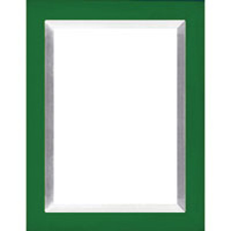 Dennis Daniels Aluminum Inlay Gallery Wood Molding Frame for a 4" x 6" Photograph, Color: Verdant Green.