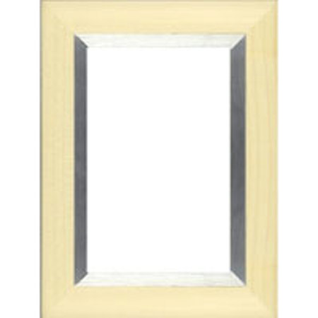 Dennis Daniels Aluminum Inlay Gallery Wood Molding Frame for a 4" x 6" Photograph, Color: Natural.
