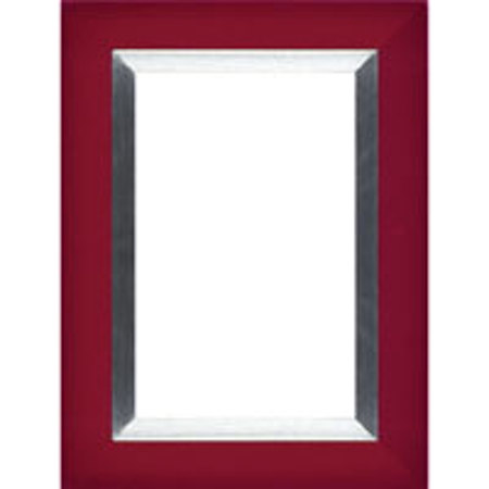 Dennis Daniels Aluminum Inlay Gallery Wood Molding Frame for a 4" x 6" Photograph, Color: Carmine Red.