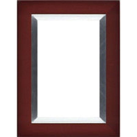 Dennis Daniels Aluminum Inlay Gallery Wood Molding Frame for a 4" x 6" Photograph, Color: Dark Walnut.