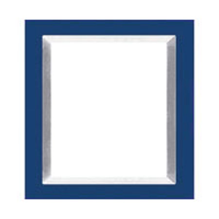 Dennis Daniels Aluminum Inlay Gallery Wood Molding Frame for a 5" x 5" Photograph, Color: Indigo Blue.