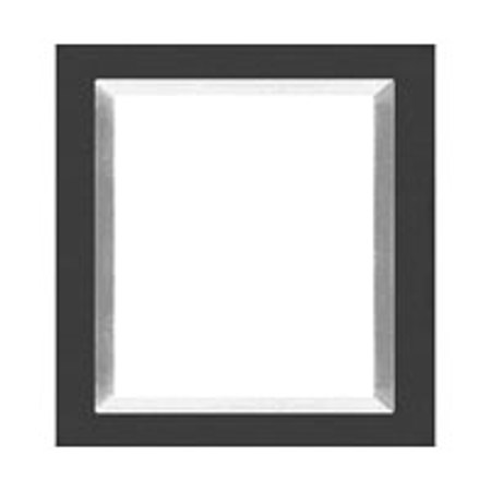 Dennis Daniels Aluminum Inlay Gallery Wood Molding Frame for a 5" x 5" Photograph, Color: Ebony Black.