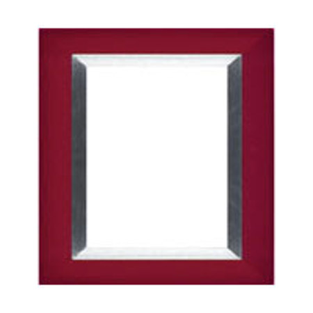 Dennis Daniels Aluminum Inlay Gallery Wood Molding Frame for a 5" x 5" Photograph, Color: Carmine Red.