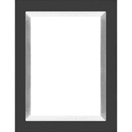 Dennis Daniels Aluminum Inlay Gallery Wood Molding Frame for a 5" x 7" Photograph, Color: Ebony Black.