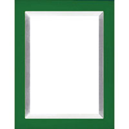 Dennis Daniels Aluminum Inlay Gallery Wood Molding Frame for a 5" x 7" Photograph, Color: Verdant Green.
