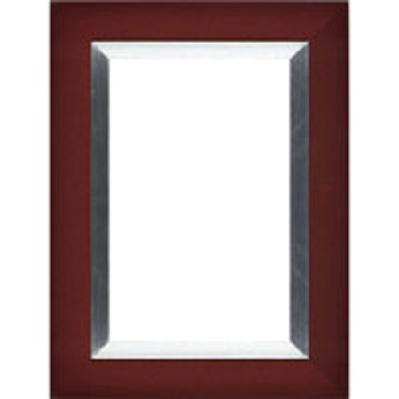 Dennis Daniels Aluminum Inlay Gallery Wood Molding Frame for a 5" x 7" Photograph, Color: Dark Walnut.