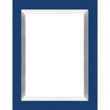 Dennis Daniels Aluminum Inlay Gallery Wood Molding Frame for a 8" x 10" Photograph, Color: Indigo Blue.