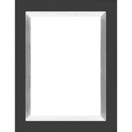 Dennis Daniels Aluminum Inlay Gallery Wood Molding Frame for a 8" x 10" Photograph, Color: Ebony Black.