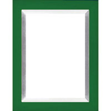 Dennis Daniels Aluminum Inlay Gallery Wood Molding Frame for a 8" x 10" Photograph, Color: Verdant Green.