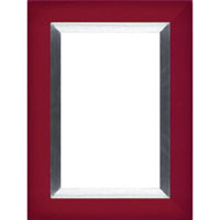 Dennis Daniels Aluminum Inlay Gallery Wood Molding Frame for a 8" x 10" Photograph, Color: Carmine Red.
