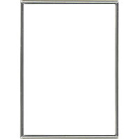 Dennis Daniels Narrow Channeled Square Corner Metal Frame for a 4" x 6" Photograph, Color: Silver Plate.