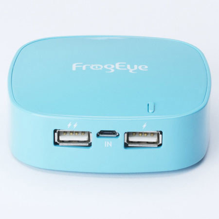 Frogeye PowerPlay P80 Mobile Power Bank, Sky Blue