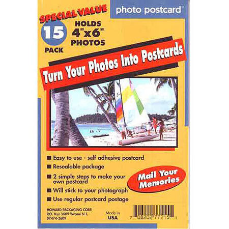 Freez-A-Frame, Do-it-Yourself Photo Postcards, for a 4x6" Photo