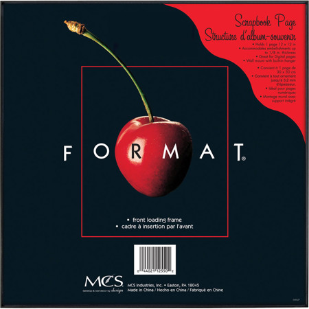 MCS Plastic Format Frame for a 8x8" Photograph, Color: Black Pack of 12