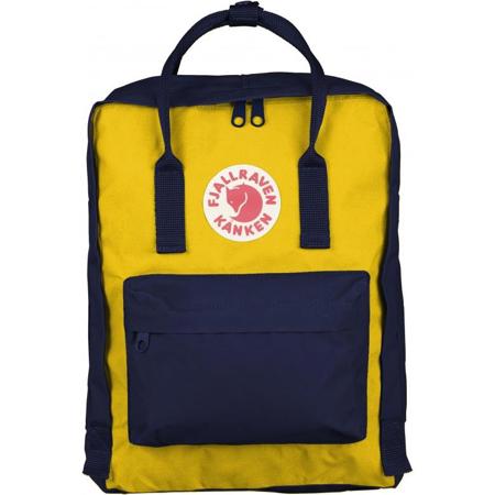 Fjallraven Classic Kanken Backpack, Navy/Warm Yellow