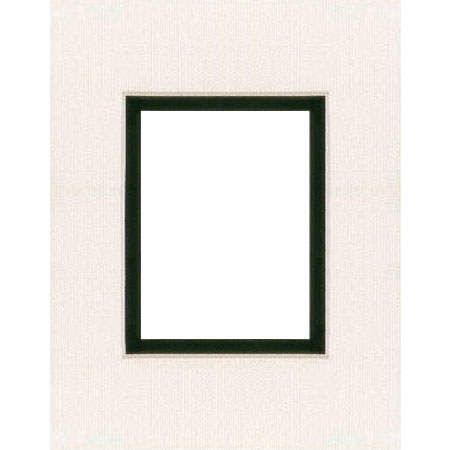 MCS Beveled/Dbl Mat f/4x6 Phts w/Huntr Grn Inner Bordr