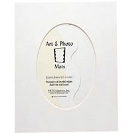 MCS Beveled/Oval Mat for 5x7 White