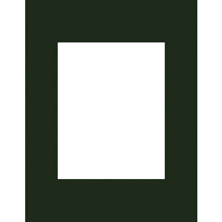 MCS Beveled Single Mat for 11x14 Prints Hunter Green
